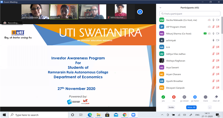 Guest Lecture - First Pay Check - An Online Investor Awareness Program