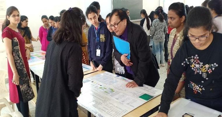 Intercollegiate Poster Presentation Competition, Judged by Dr. Bharathan, Prof and chair Department of Biology, Indiana University of Pennsylvania, USA