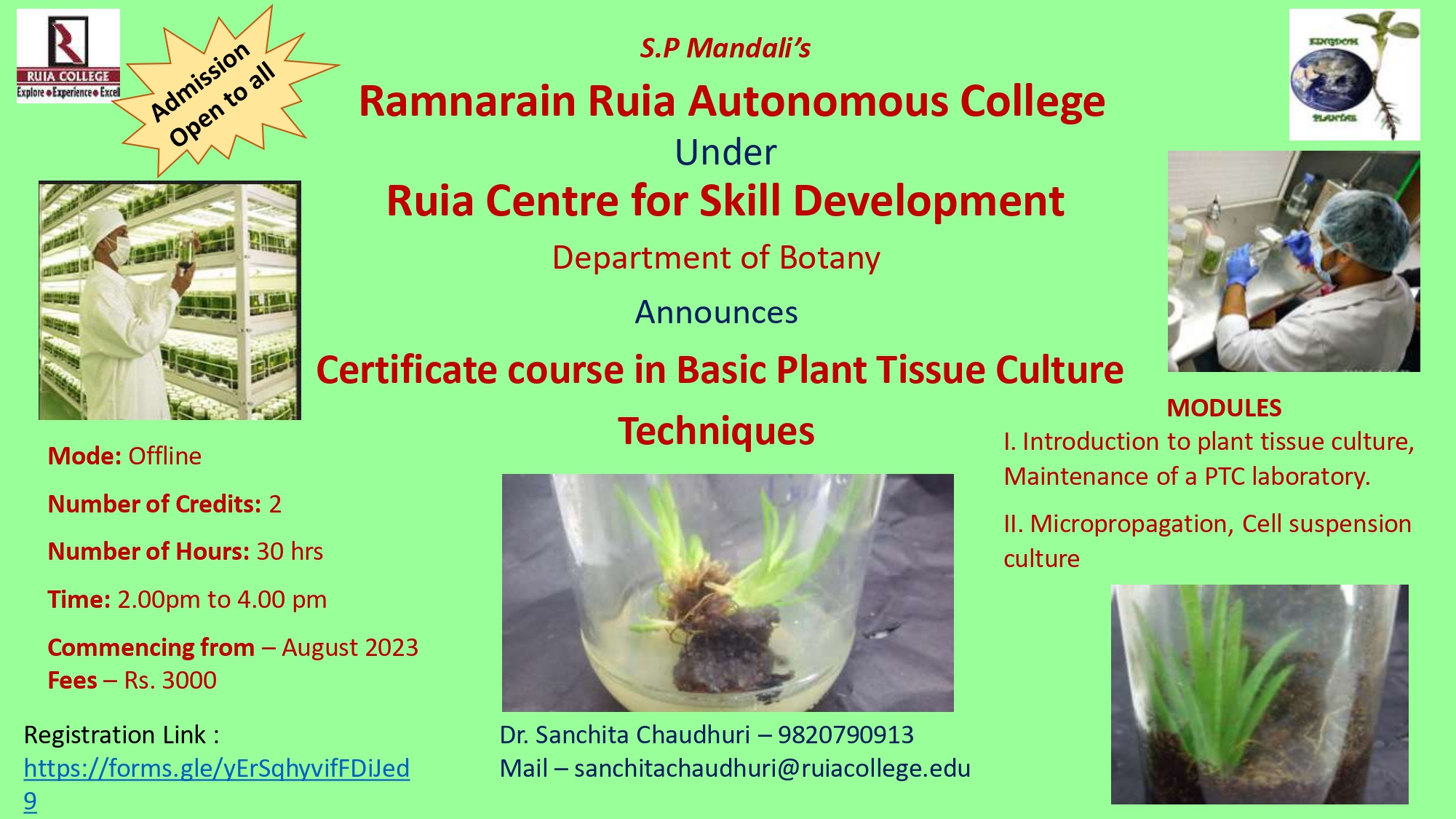 Plant Tissue culture