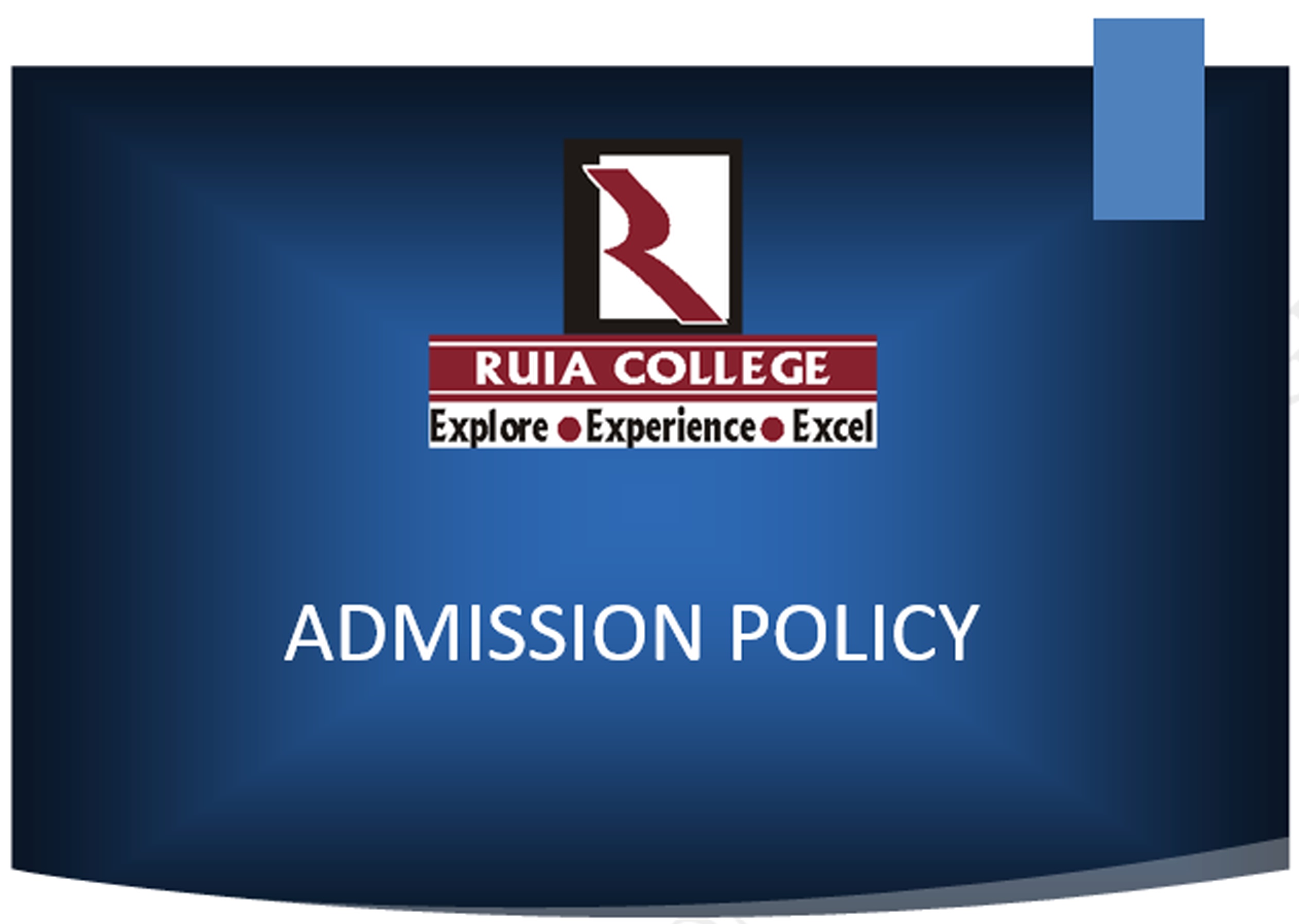 Admission Policy