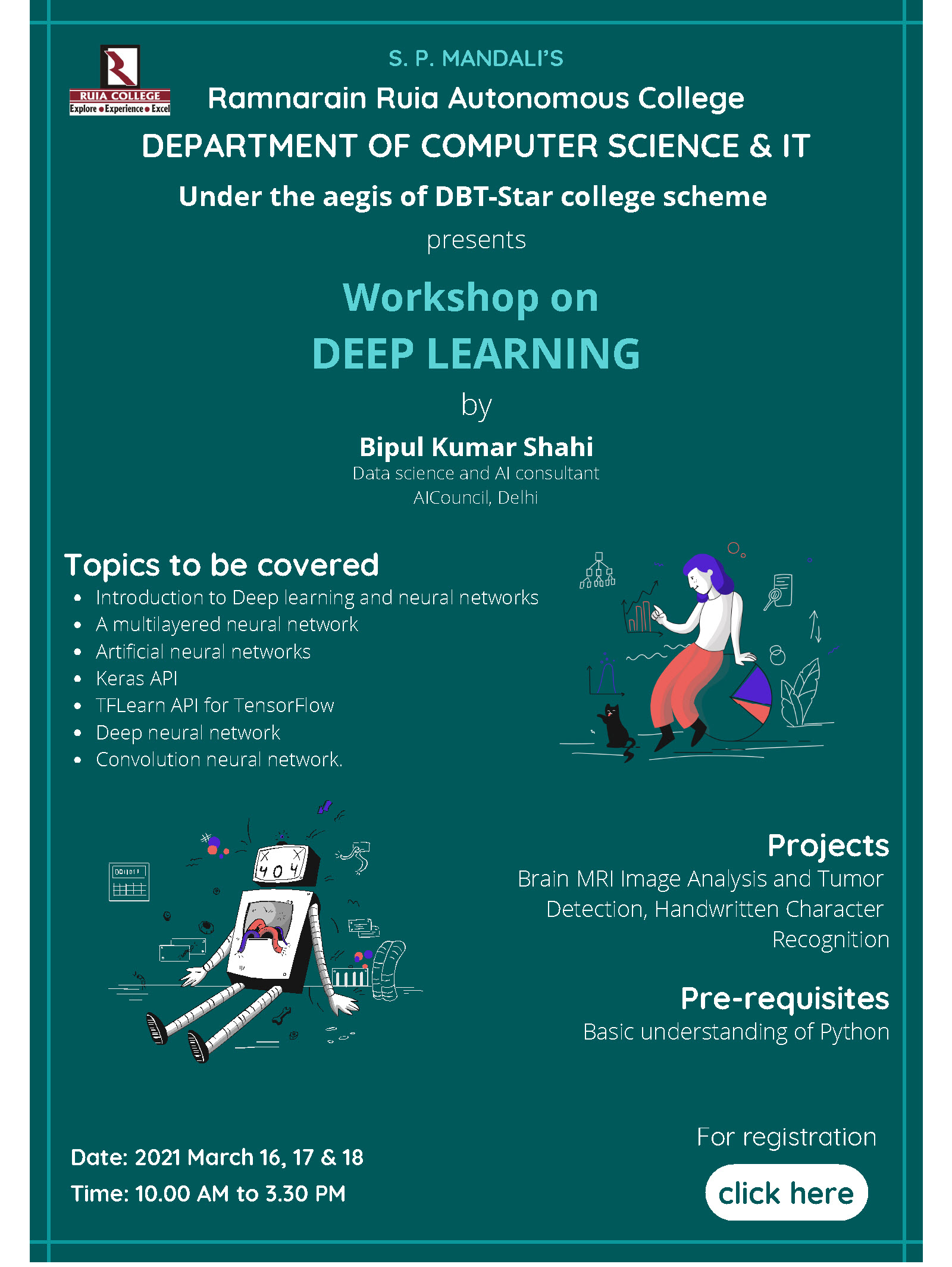 Workshop on Deep Learning