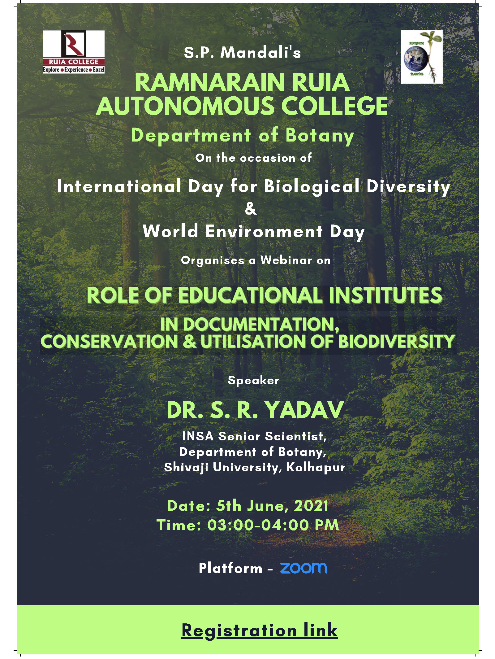 World Environment Day 2021 is “Ecosystem Restoration” World Environment Day 2021 is “Ecosystem Restoration”